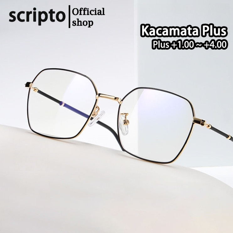 Scripto Kacamata Progresif Pria | Kacamata Baca Plus Progresif Auto Focus | Kacamata Progresif Photo