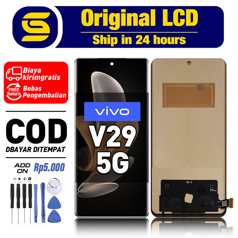 Lcd VIVO V29 5G Original Fullset Touchscreen Asli Ori Compatible For Glass Touch Screen Digitizer