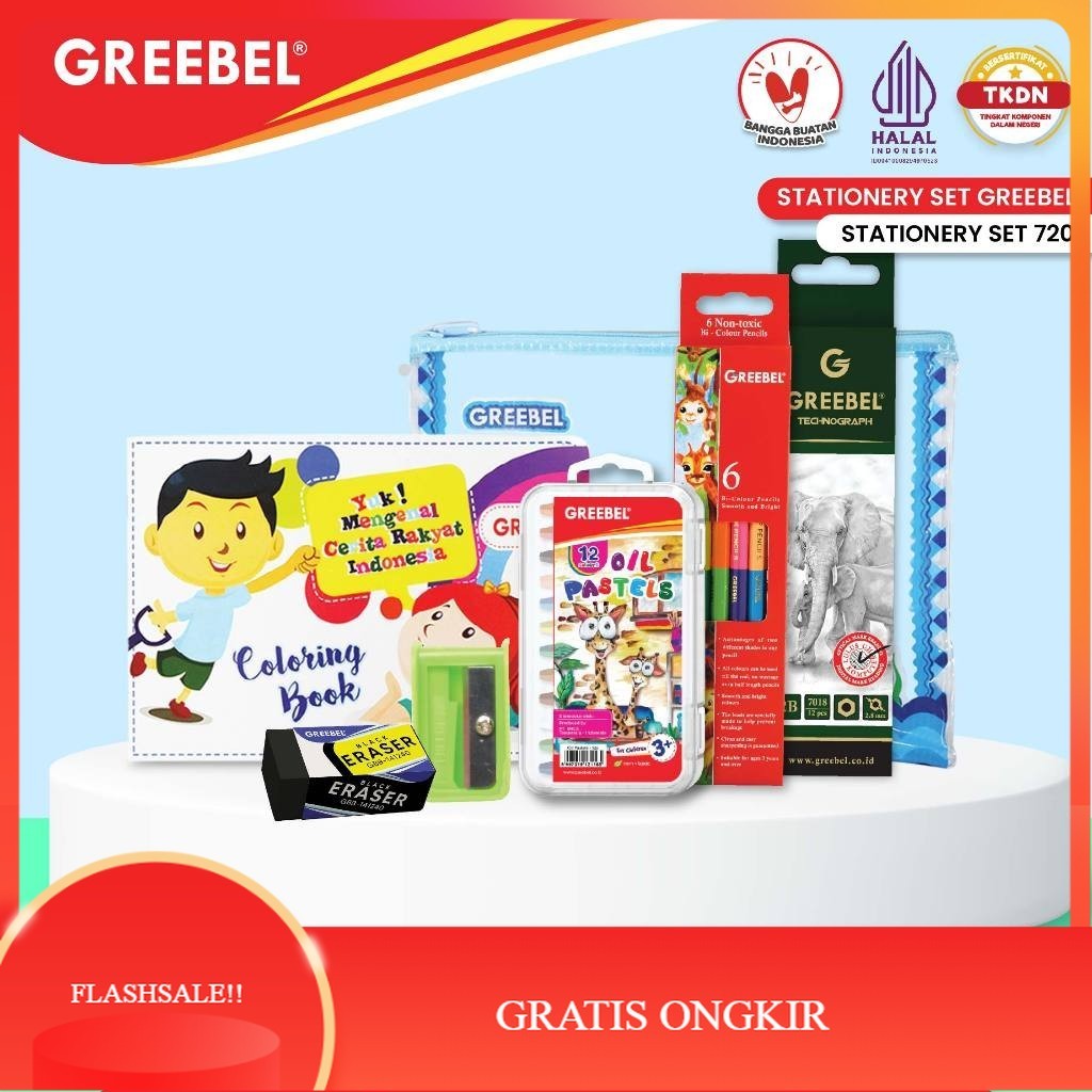 

【AGNES_ID】DISKON!! GREEBEL Paket Alat Tulis Tempat Pensil / Stationery Set 720 / Bingkisan Hampers Ulang Tahun Anak Hadiah Lomba