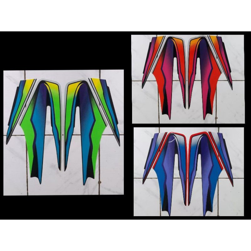 STICKER STRIPING LIS LES BODY MOTOR YAMAHA RX KING TAHUN 1999/2000