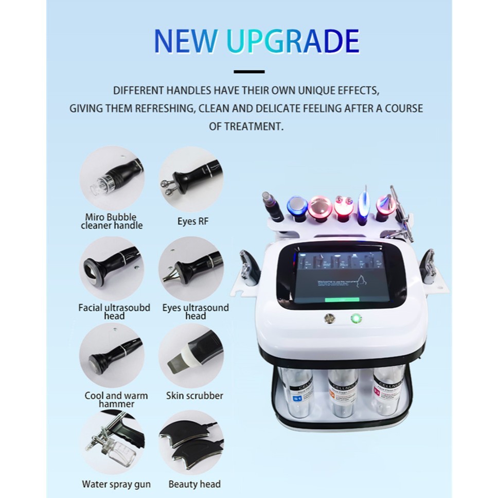 HYDRA VPOWER 8IN1 HYDRA PEEL SILK FACIAL CLEANSER LIFTING REJUVE