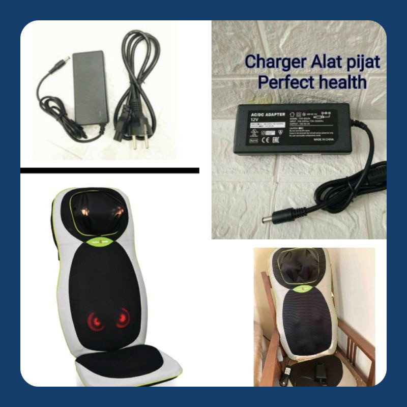 ADAPTOR Charger 12V UNTUK kursi pijat JMG Deep Kneading Shiatsu perfect health