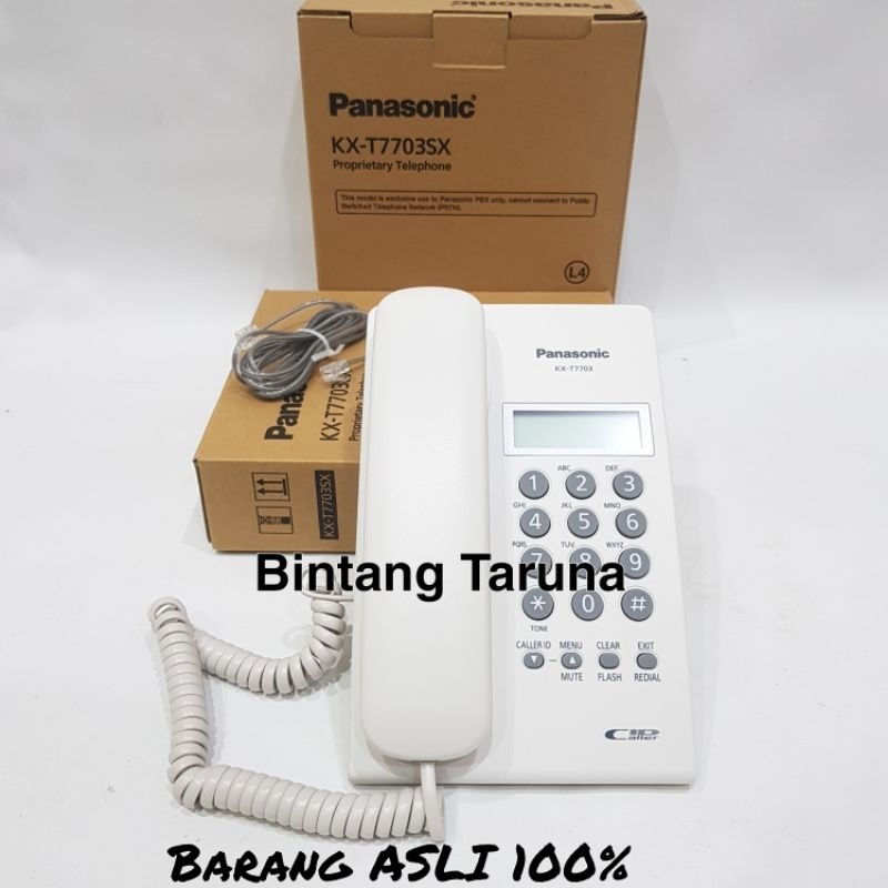 NEW Telepon Panasonic KX-T7703 Pesawat Telepon Panasonic KX-T7703 (Putih) PREMIUM