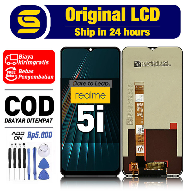 LCD REALME 5I Original 100% Fullset hp Touchscreen asli New Free shipping COD