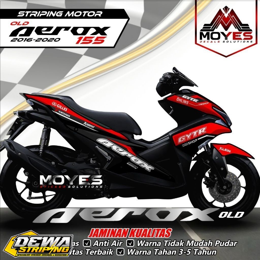 Striping Aerox Old Semi Full Stiker Variasi Aerox Old