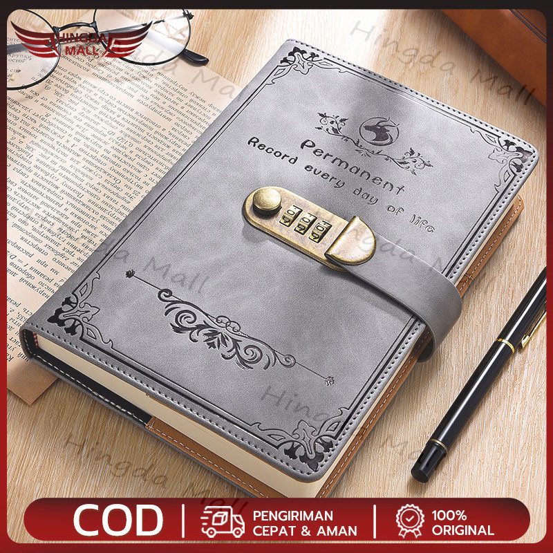 

Buu Catatan 200 Halaman Dengan Unci A5 Retro Paword Diary Tebal Reatif Buu Catatan Iwa Alat Tuli