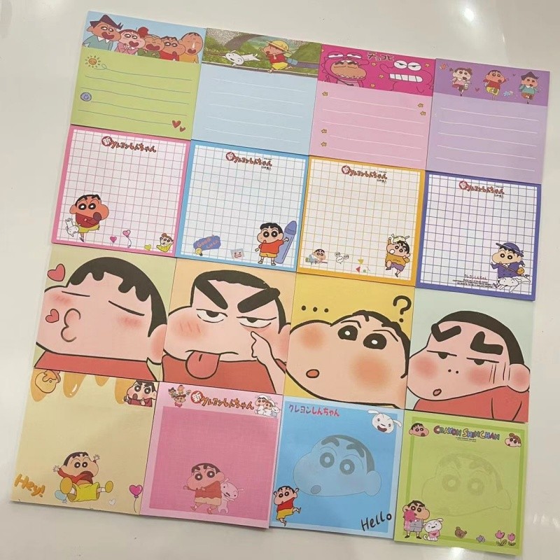 

320 Pages New Cute Crayon Shin-chan Note Book Ins Style Cartoon Sticky Note Student Products Wholesale