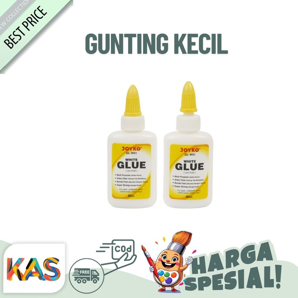 

Lem Putih Joyko Super Kuat GL-W01 30 ml Kayu Stik Dll – Satuan / Grosir
