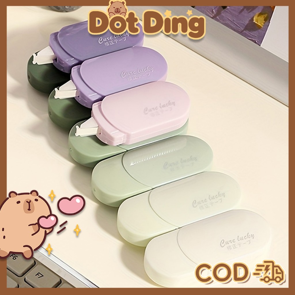 

[DOTDING] Set 6 Pita Koreksi Tip Kertas Lucu Correction Tape Morandi Aesthetic Stationery Alat Tulis Q125