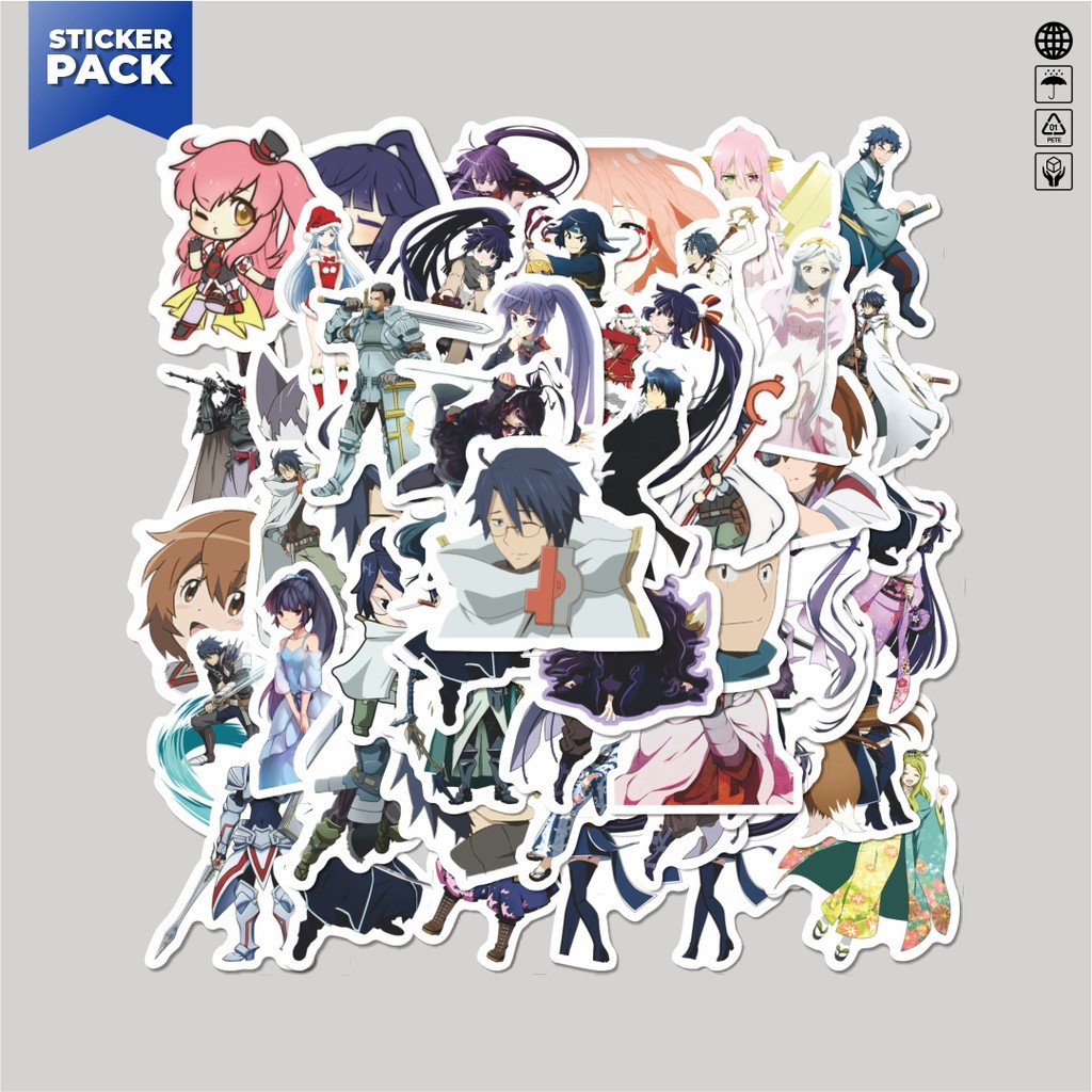 

[100PCS]Stiker Pack Sticker Log Horizon Sticker Aesthetic Vinyl Anti Air Dekorasi Sticker Laptop Buku Journal Koper Helm Casing HP Gitar Helm Skateboard