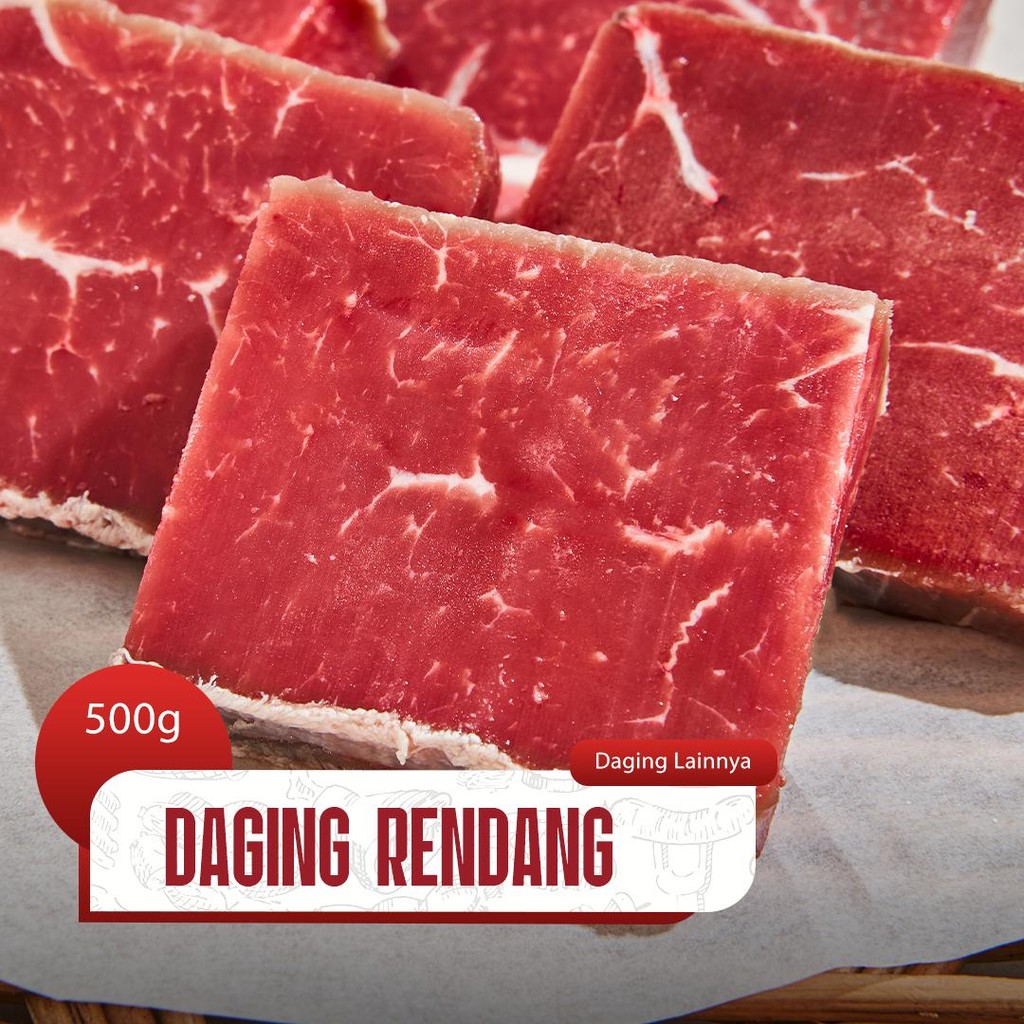 

Daging Sapi Premium Rendang/Has Dalam Premium Frozen Food Halal 500gr - Daily Beef