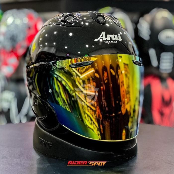 Helm Motor ARAI VZ-Ram Glass Black Half Face Helmet Original