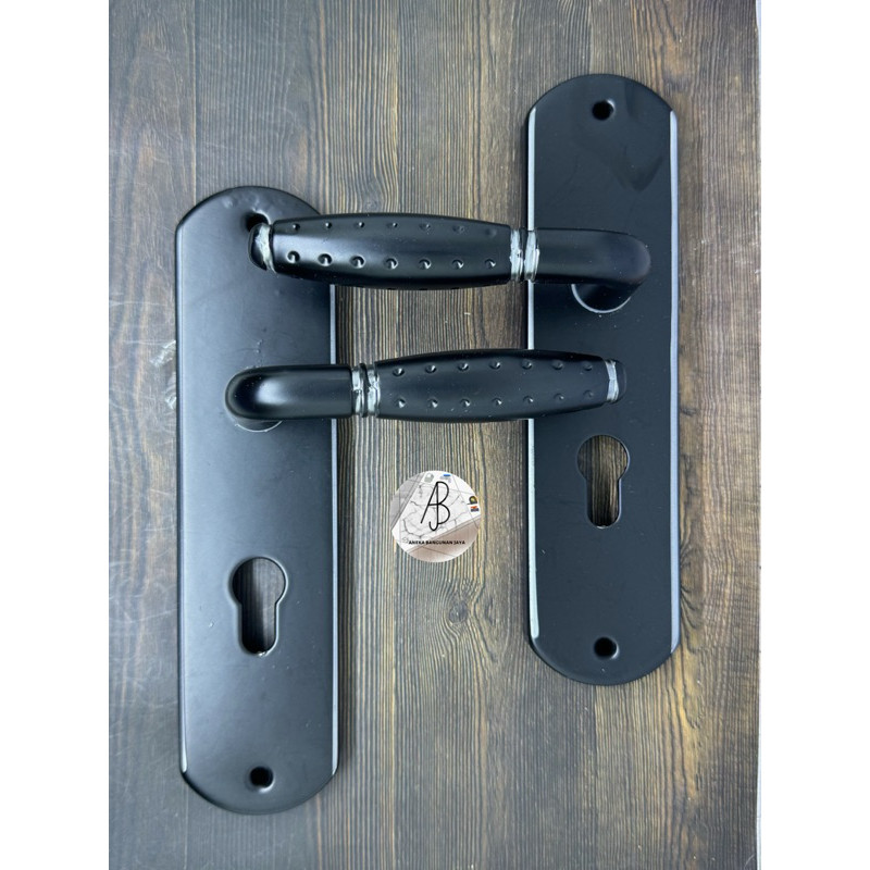 Kunci Pintu HITAM Gagang BULAT BESAR / Handle Pintu HITAM GG BULAT BESAR / Kunci PIntu Hitam MURAH