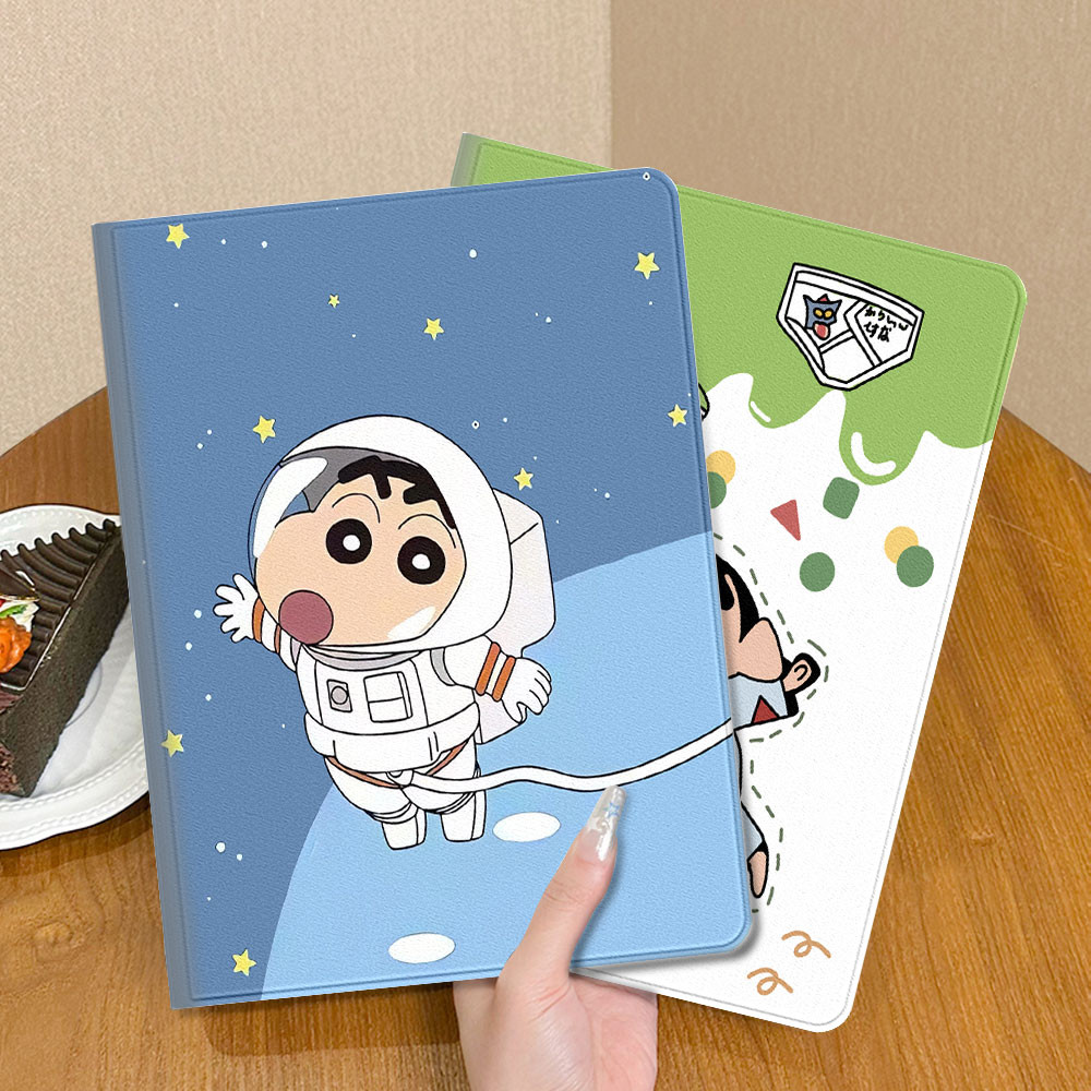 cute Crayon Shin-chan Flip cover case ipad For Mini 4 5 Air1 ipad pro 2022 11inch iPad mini6 TPU Sof