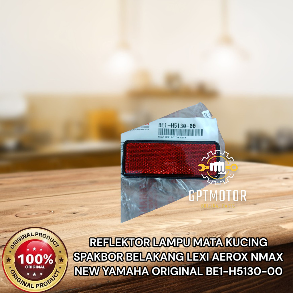REFLEKTOR LAMPU MATA KUCING SPAKBOR BELAKANG LEXI AEROX NMAX NEW YAMAHA ORIGINAL BE1-H5130-00
