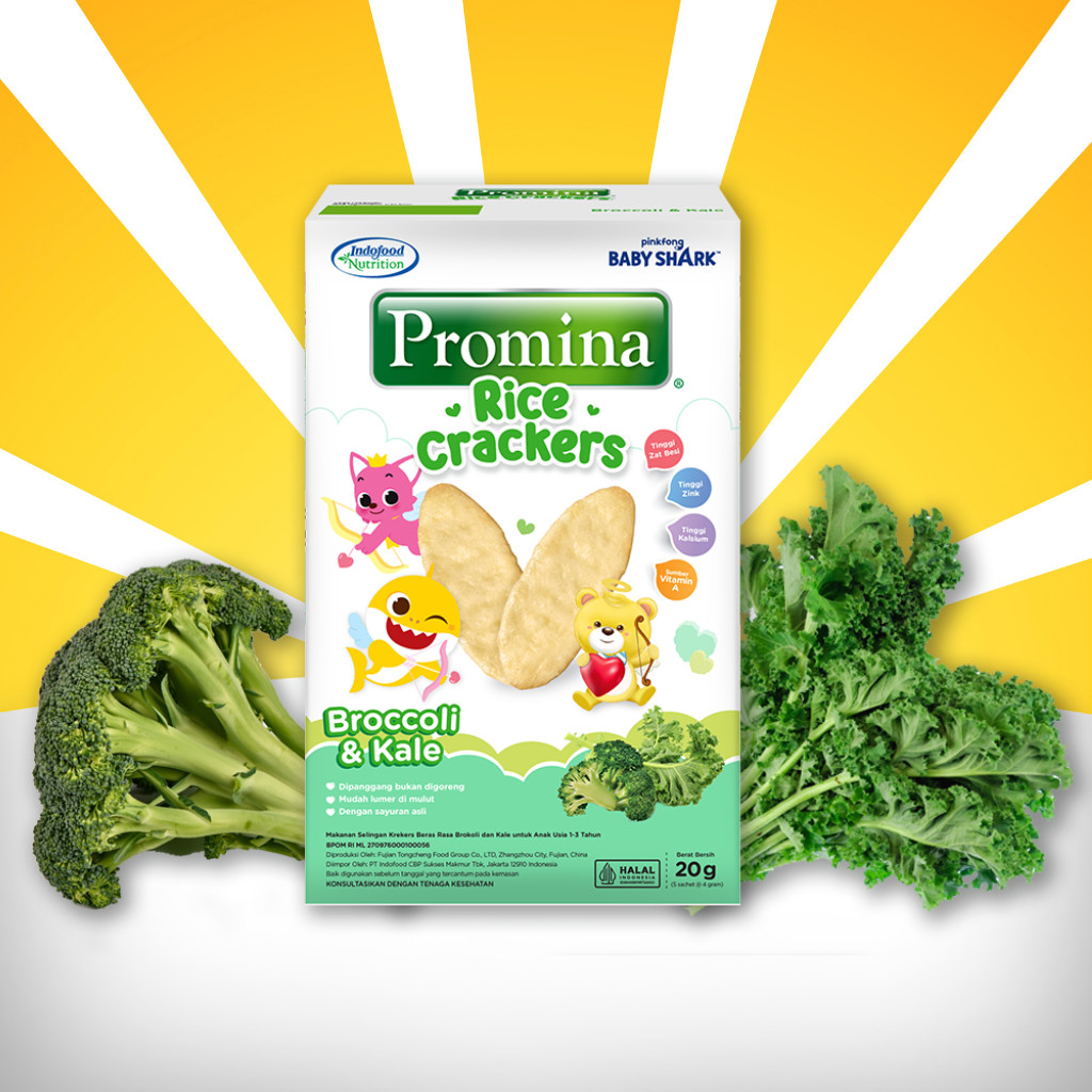 Promina Rice Crackers 20G Cemilan Bayi 6 12 Bulan Cracker Dan Untuk 1 Tahun Ke Atas Sinbar Raya