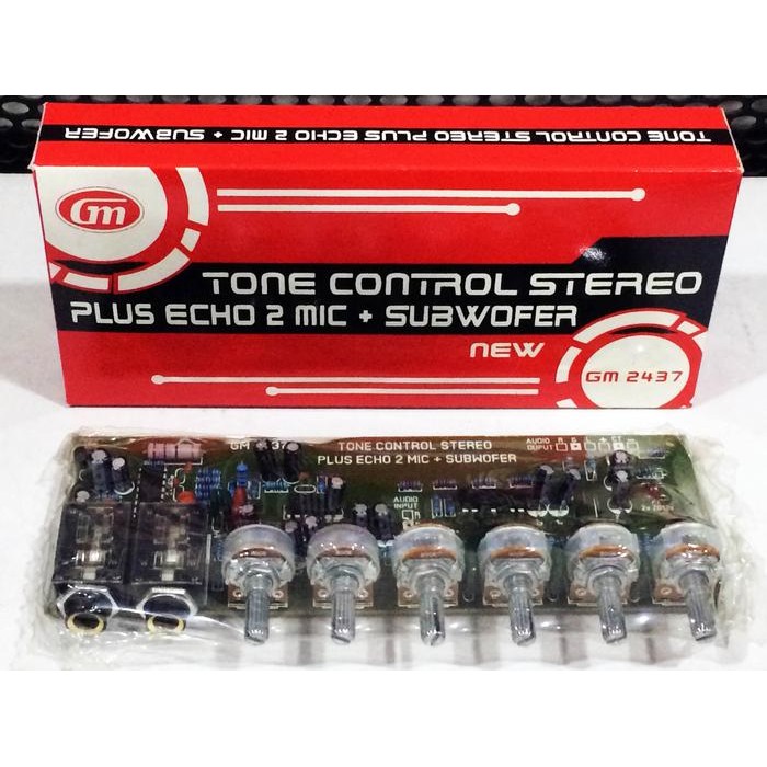 KIT GM 2437 TONE CONTROL STEREO + ECHO 2 MIC + SUBWOOFER