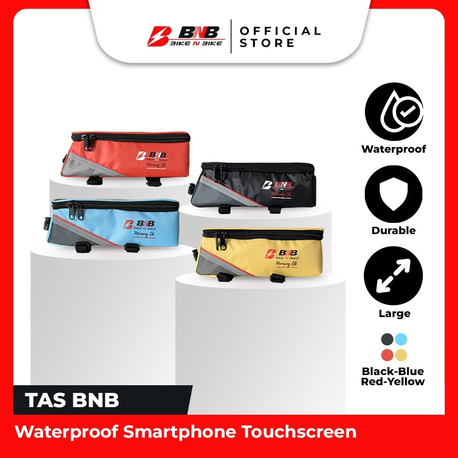 PROMO Tas Sepeda BNB Anti Air Termurah Cocok Untuk Sepeda Gunung dan Lipat (Muat Botol Minum, Hp, dl