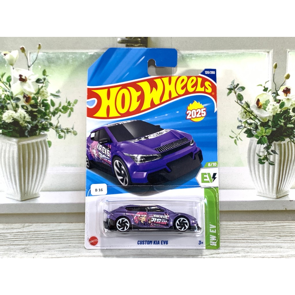 HOT WHEELS CUSTOM KIA EV6 UNGU DIECAST HOTWHEELS