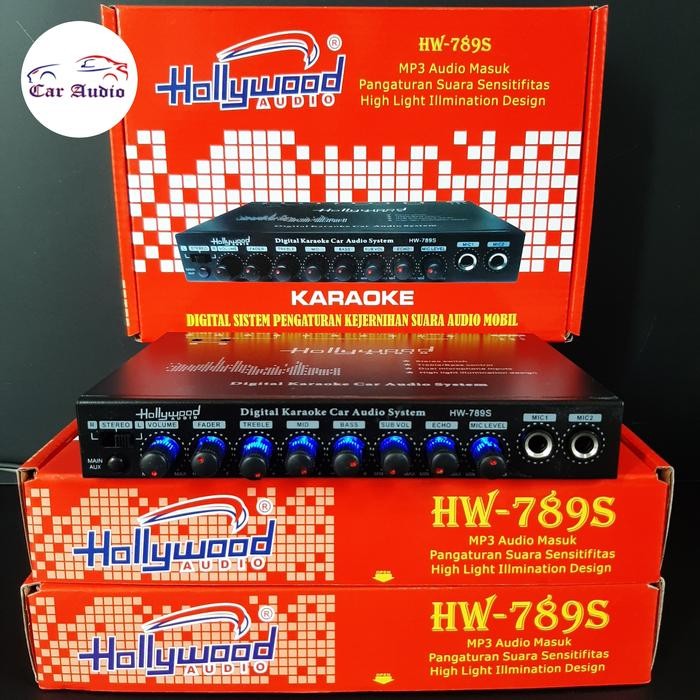 Parametrik Audio Mobil Equalizer Pre Amplifier HOLLYWOOD