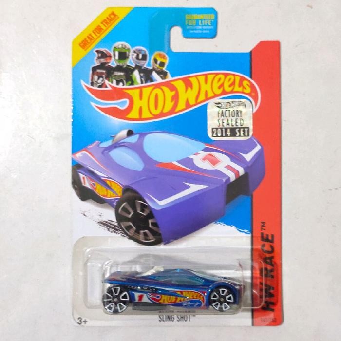Hot Wheels HW Sling Shot biru Factory Sealed 2014 HW Race