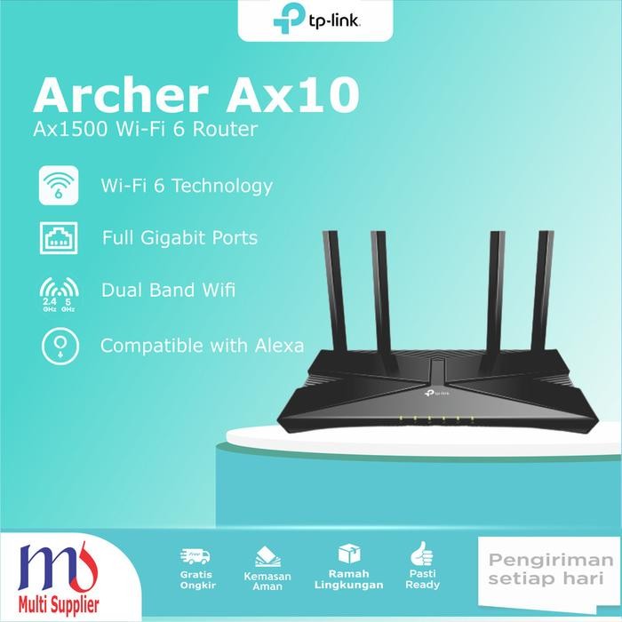TPLINK Tp-link Archer AX73 AX50 AX23 Dual Band Gabit WiFi 6 Router - ARCHER AX23