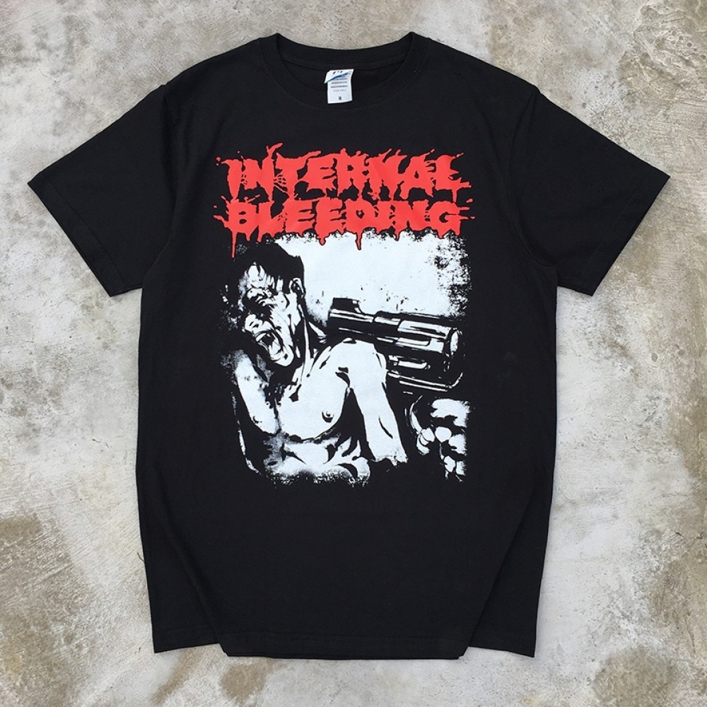 Kaos Internal Bleeding - VOTACING Contempt Pattern, Kaos Grafis Pria, Kaos Santai dan Nyaman untuk M