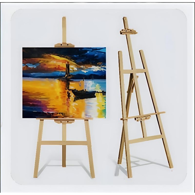

Easel Wooden Canvas Lukis Foto Wedding Stand Kayu
