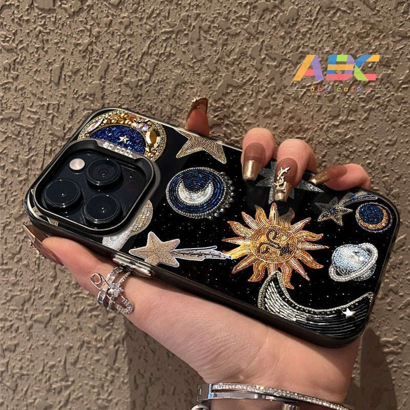 ABC CASE Bintang Berlian case iPhone seri Kompatibel untuk case hp iPhone 11 12 13 14 15 pro promax 