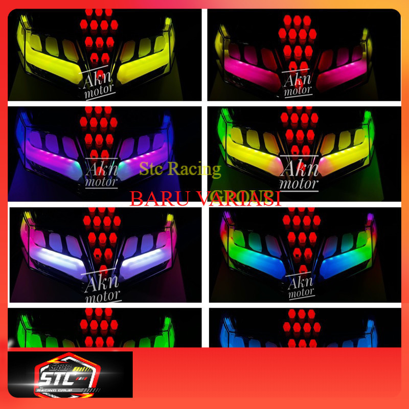 lampu stoplamp RGB 12 warna honda vario 125/150 new 2015-2023 stoplamp vario new _STC