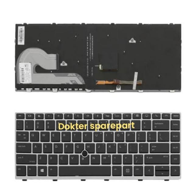 keyboard Laptop Zbook 14U G5 Trackpoin Lampu