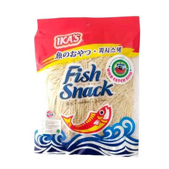 

Ika's FISH SNACK 120gr Original Hot & Spicy BBQ / Ikas Snek Ikan 120 g / Makanan Cemilan Snek 120 gram Oren Merah Hijau - original