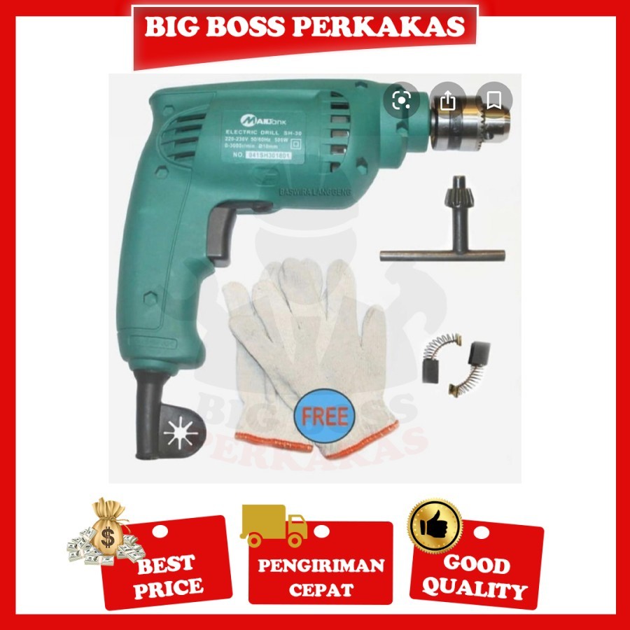 MAILTANK Mesin bor Electric Drill SH-30/Mesin Bor Tangan GYPSUM