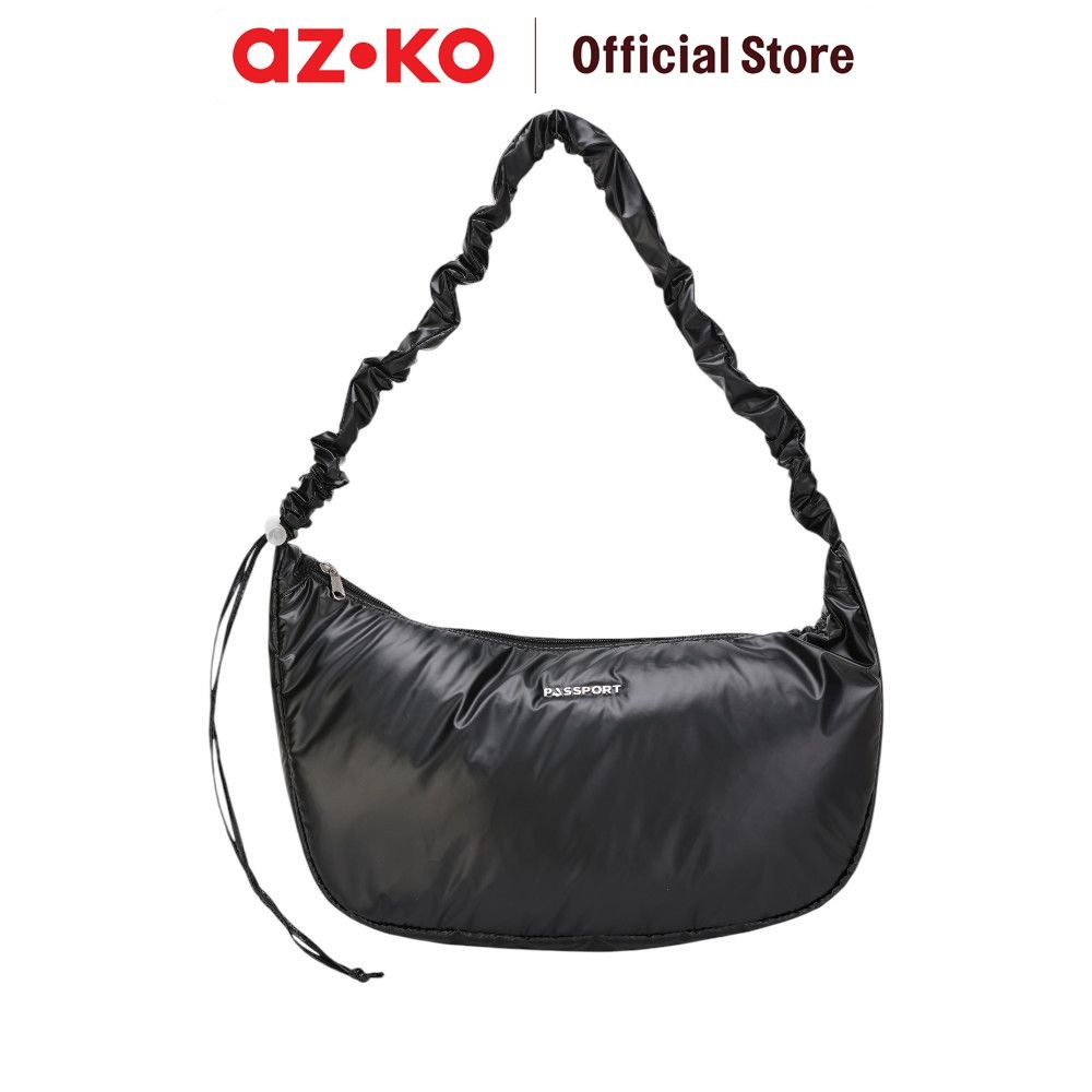 AZKO Passport Elyse Tas Selempang - Hitam Sling Bag Stylish Tas Crossbody Cewek Woman Mini Bag Fashi