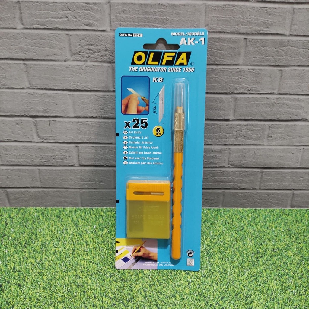 

OLFA AK-1 Pisau Cutter Pen Set ( Termasuk 25pcs Refill ) Art Knife With 25 Blades