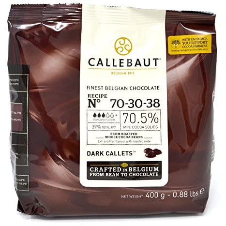 

COKELAT COUVERTURE Callebaut Dark Extra Bitter 70% Cocoa 400gr