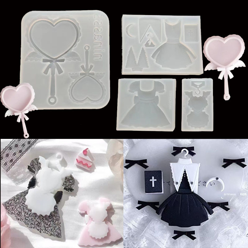 

DIY Maid Accessory Shaped for Role Made and Dress Up Parites Silicone Epoxy Resin Mold Resin Moulds Jewelry Mold