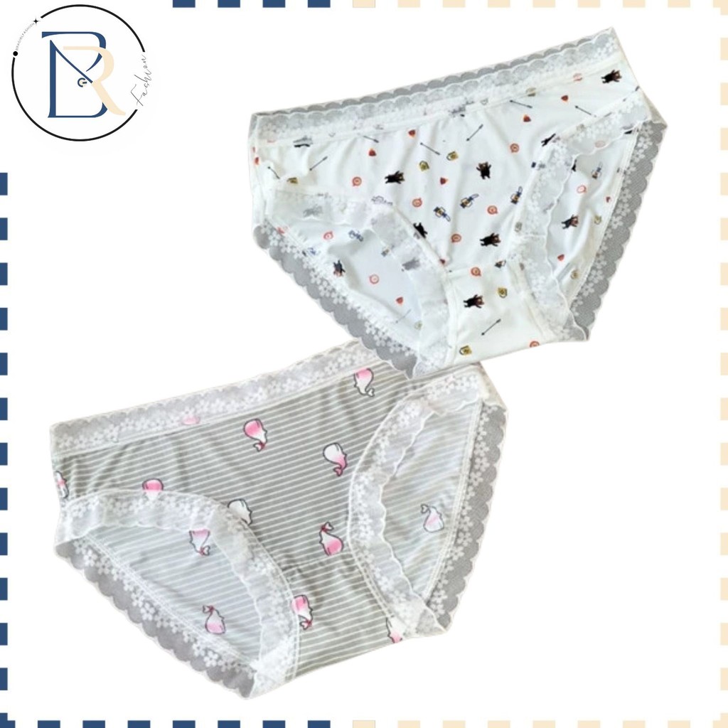 Bra Girl Fashion ● Celana Dalam CD Anak Wanita Renda Motif Kartun Lucu Seamless CD Fashion Korea