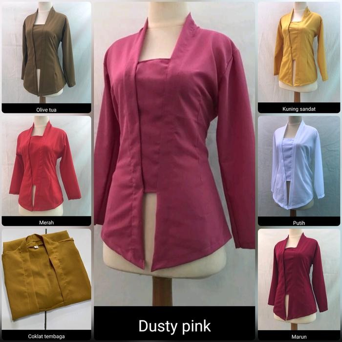 

XL L M S Kebaya Tangan Lengan Panjang Li_ Mostcref Kutu Baru Kutubaru
