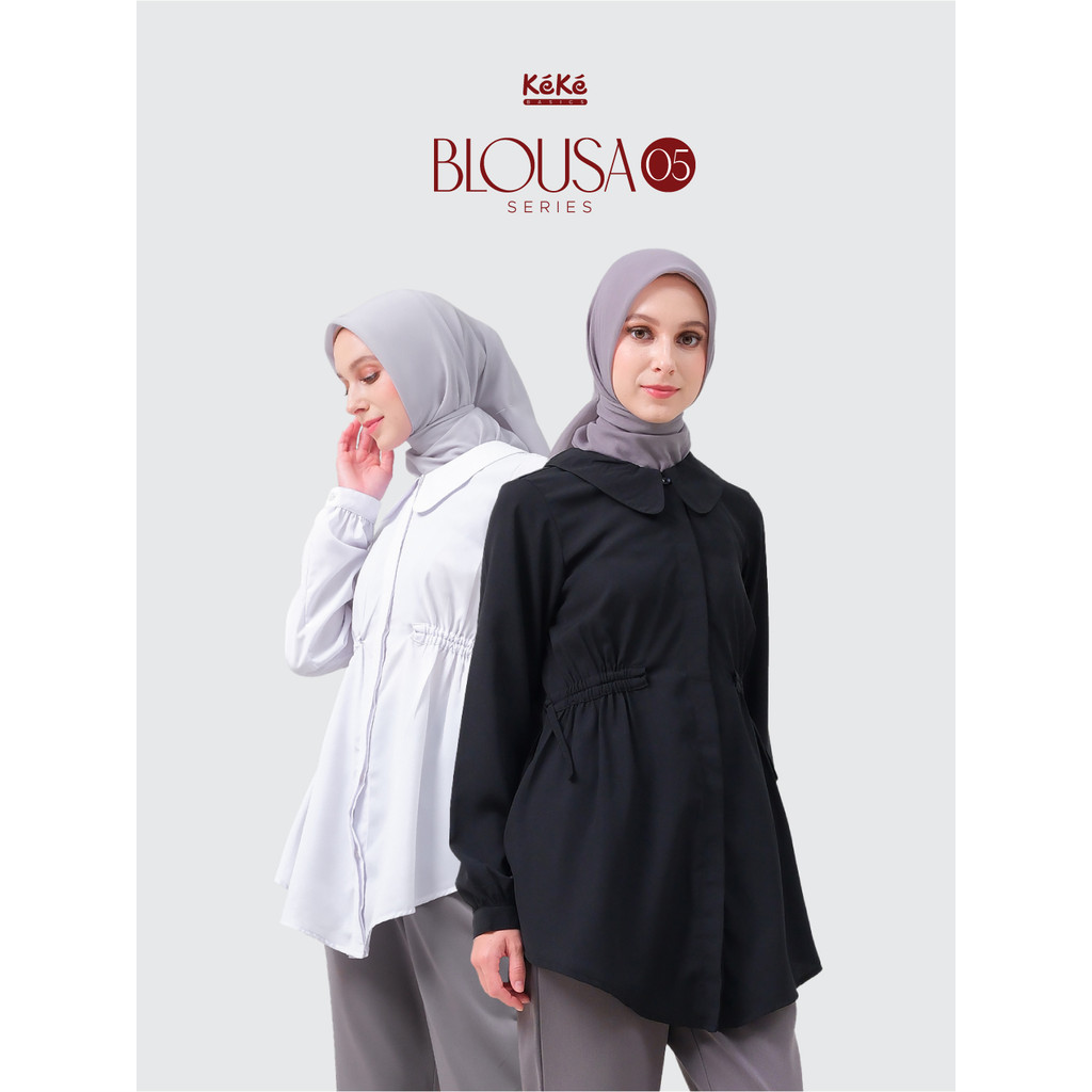 KEKE - Blouse Polos Muslim Bd Dl Blousa 5 Blouse Premium Atasan Muslim Wanita By Keke