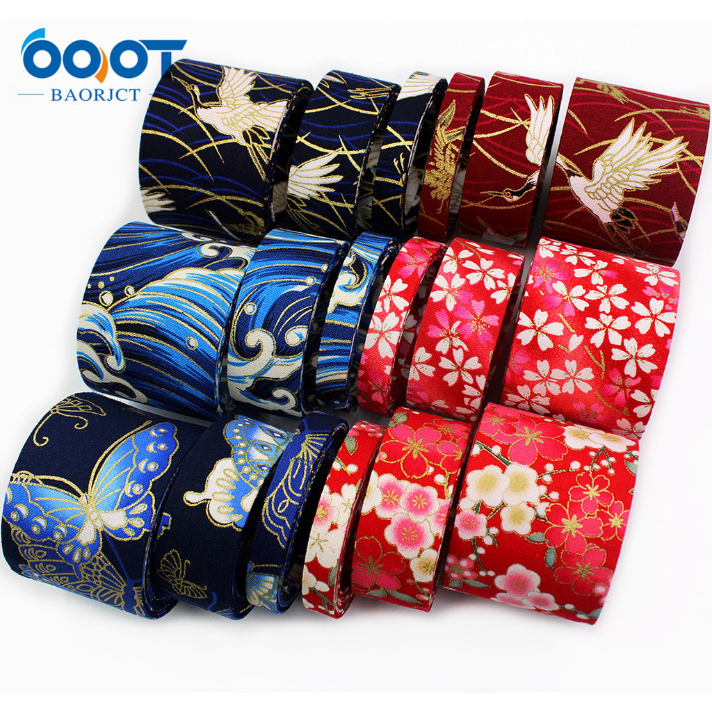 

Double-Sided Japanese Style Plaid Fabric Webbing 5Yards Bow Cap DIY Clothing Accessories Party Gift Packaging L-201126-1386