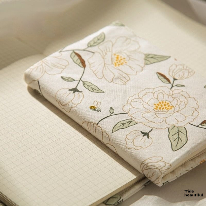 

Literary Girl Cloth Book Cover Adjustable Book Cover Paired With A5-A6 Ledger, Notepad, And Diary