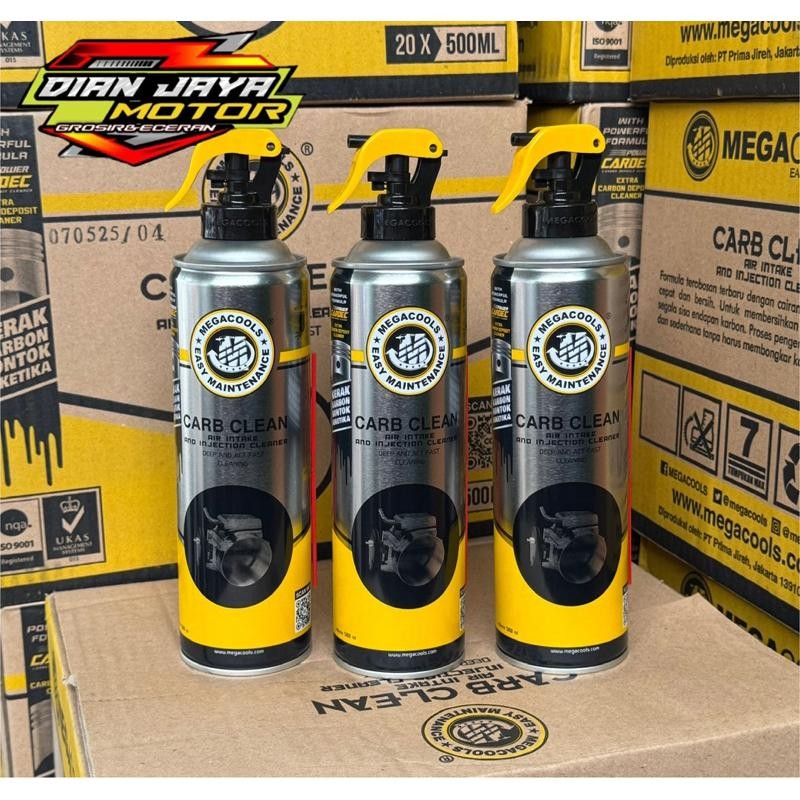 (megacool) Cleaner Pembersih Karbu & Injeksen Merek Megacool 500Ml Original Cleaner Carbu Carbu Clea