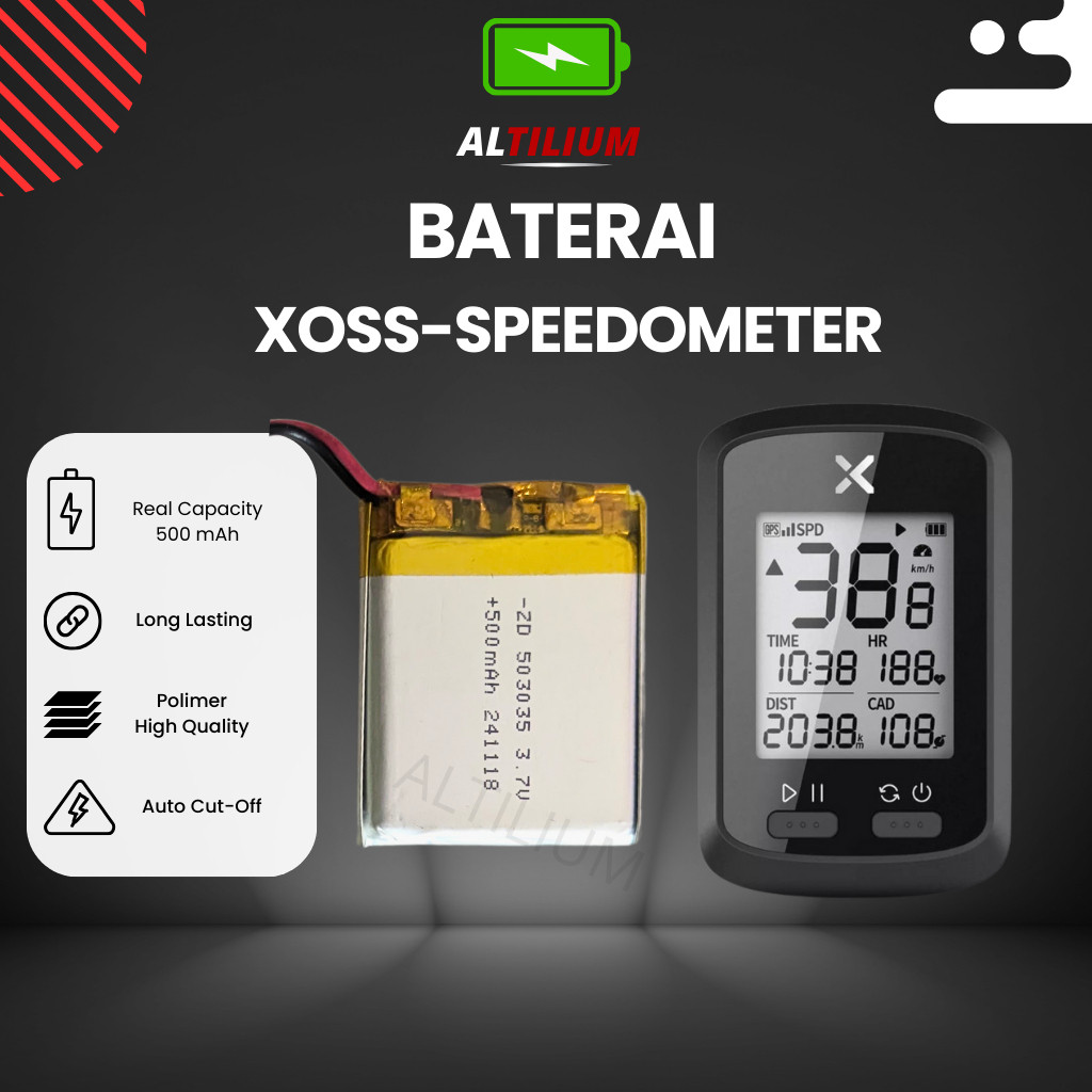 Baterai Xoss G+ Speedometer  baterai store
