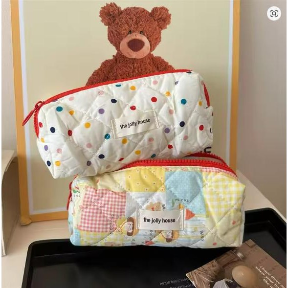 

Pouch Make Up Bag Kotak Pensil Storage Bag Multifungsi KOREAN STYLE THE JOLLY HOUSE Tas Penyimpanan