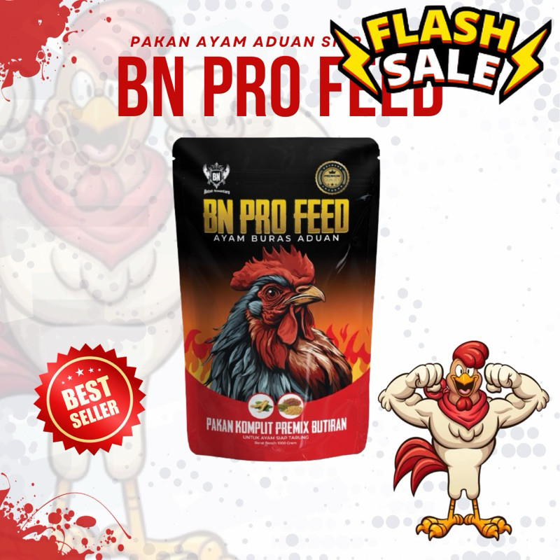 Vitamin Ayam Jawara Responsif Pakan aduan BN PRO FEED makanan siap tarung adu