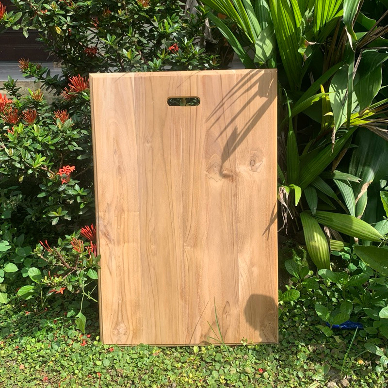 Custom Talenan Kayu Jati Besar 60x40cm