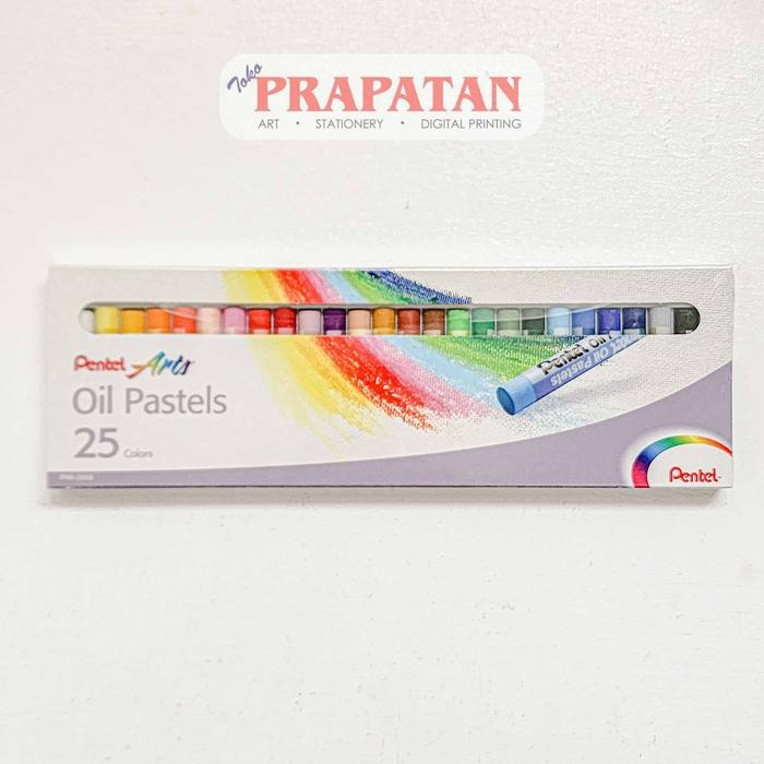 

TERLARIS! Crayon Pentel Arts Oil Pastel set 25 - Warna