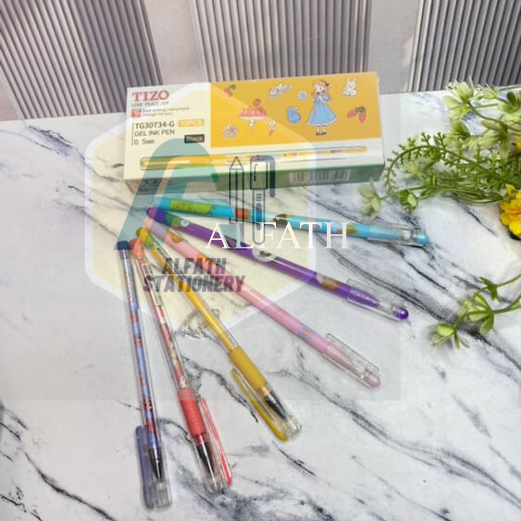 

Ecer (3pcs) Bolpoin Tizo gel lancip / PULPEN GEL TIZO FANCY/TINTA HITAM