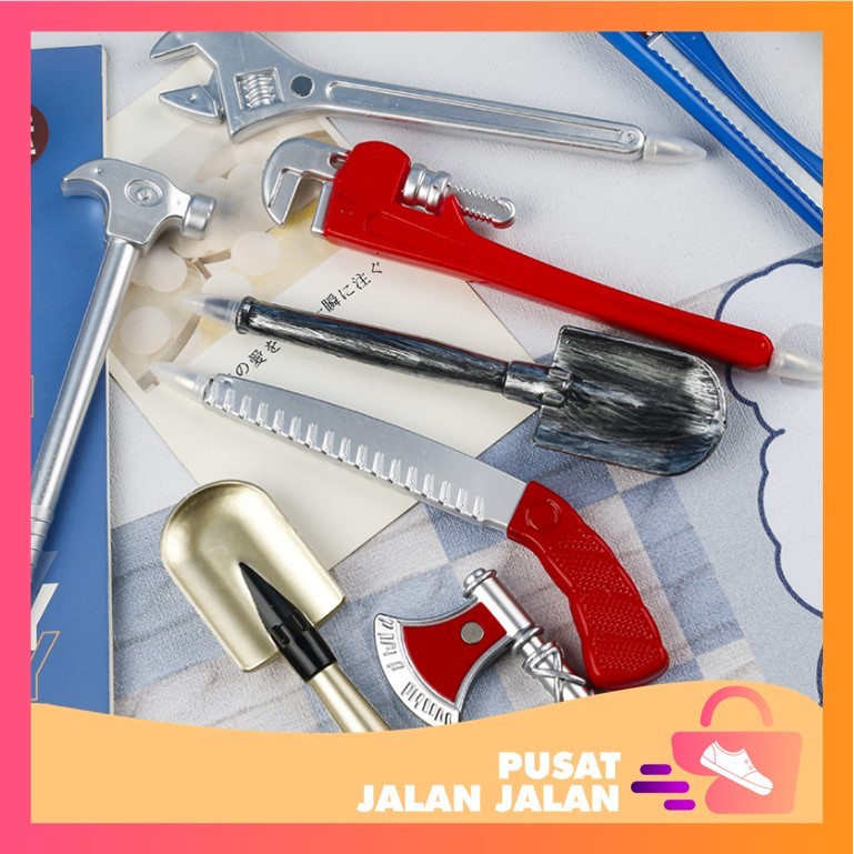 

PJJ - S6453 Pena Bentuk Obeng Palu / Alat Tulis Sekolah Unik Anak / Pulpen Motif Alat Kerja Bengkel / Pena Unik Bentuk Toolkit